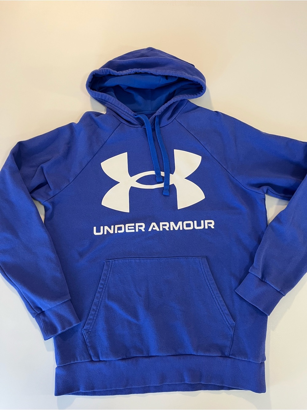 Under Armour Men’s UA Rival Fleece Big Logo Hoodie Blue Size Medium
